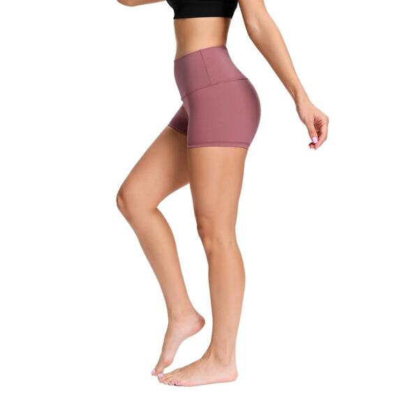 2"/7" High Waist Yoga Shorts Tummy Control Wrkout Running Biker Volleyball Short - Picture 2 of 6